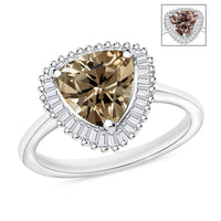 Luxoro Premium Turkizite and G-H I2 Diamond 2.50 ctw Ring in 14K White Gold