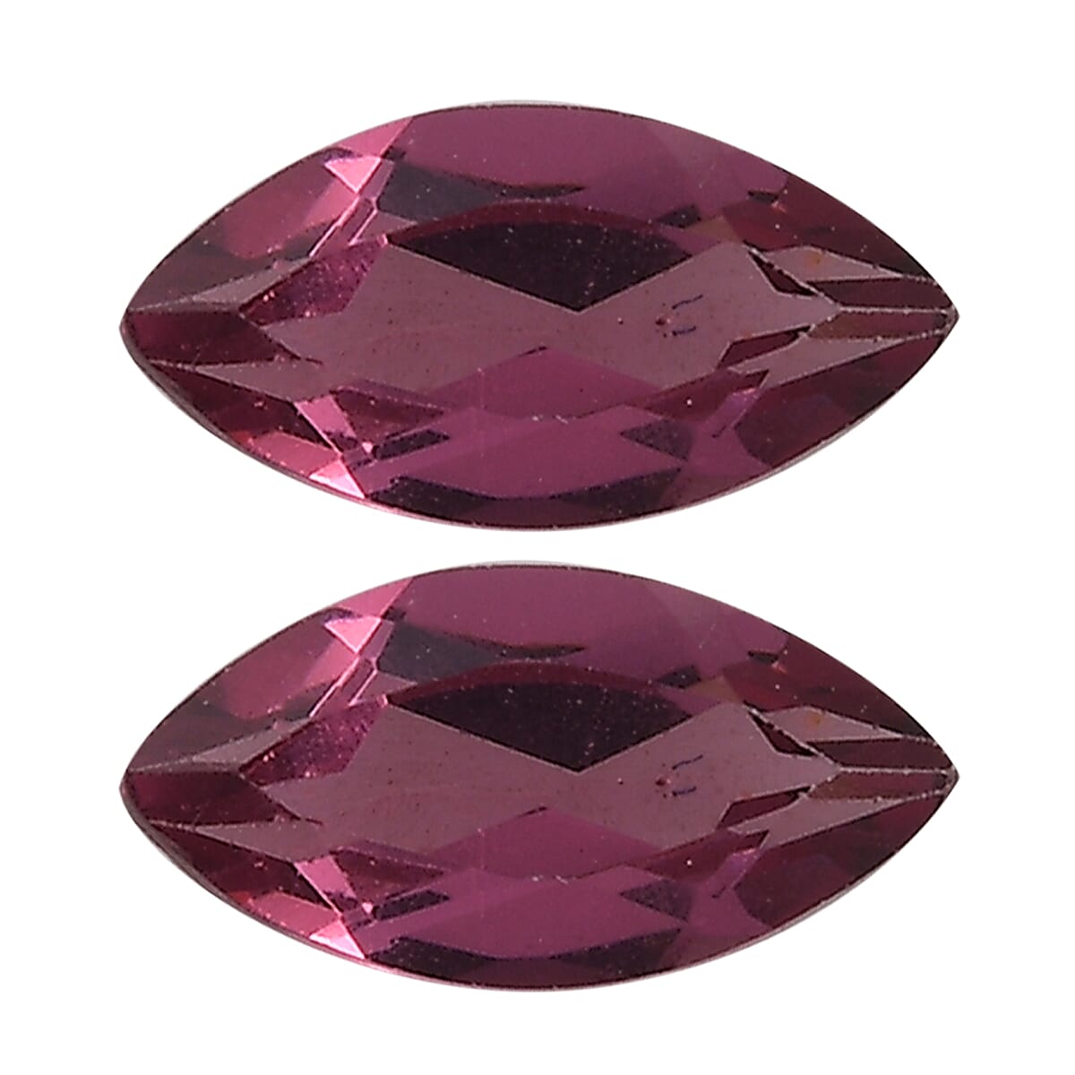 Lotus Garnet Set of 2 (Mrq 6x3 mm) 0.55 ctw Loose Gemstone