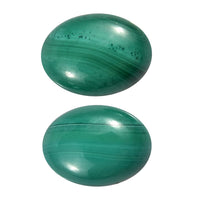 African Malachite Set of 2 (Ovl 7x5 mm) 1.60 ctw Loose Gemstone