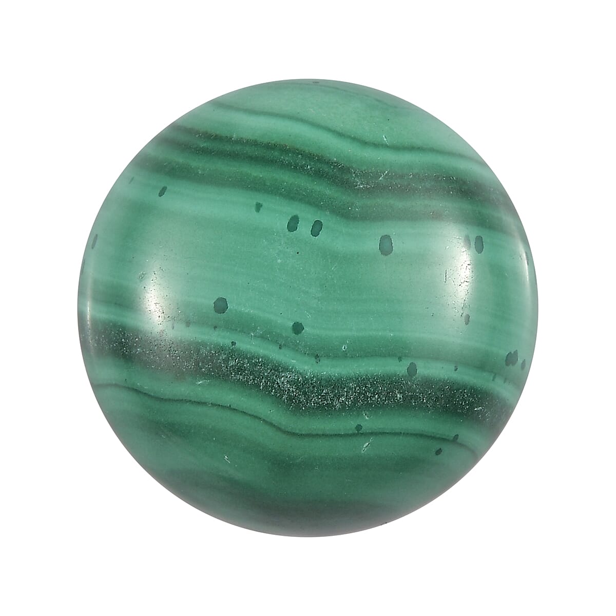 African Malachite (Rnd 15 mm) 12.40 ctw Loose Gemstone