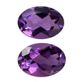 Mashamba Amethyst Set of 2 (Ovl 7x5 mm) 1.33 ctw Loose Gemstone - Sticky add to cart bar
