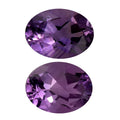 AA Mashamba Amethyst Set of 2 (Ovl 8x6 mm) 1.95 ctw Loose Gemstone - Sticky add to cart bar