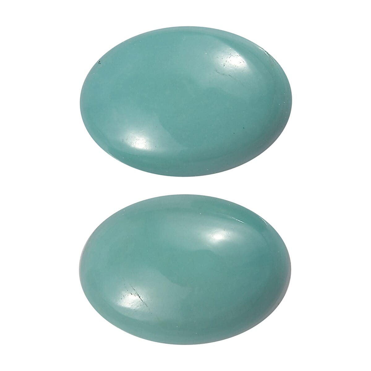 Mexican Turquoise Set of 2 (Ovl 7x5 mm) 1.26 ctw Loose Gemstone