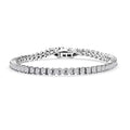 Luxuriant Lab Grown Diamond E-F, VS 5.00 ctw Bracelet in Rhodium Over Sterling Silver (6.50 In) - Sticky add to cart bar