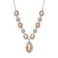 D'Joy Natural Italian Conch Cameo 12.65 ctw Victorian Elegance Necklace in 18K Vermeil YG and Rhodium Over Sterling Silver 18 Inches - Sticky add to cart bar