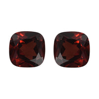 Mozambique Garnet Set of 2 (Cush 5x5mm) 1.29 ctw Loose Gemstone