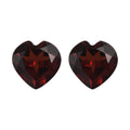 Mozambique Garnet Set of 2 (Hrt 5mm) 1.02 ctw Loose Gemstone - Sticky add to cart bar