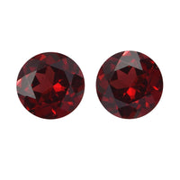 Mozambique Garnet Set of 2 (Rnd 6mm) 1.66 ctw Loose Gemstone