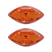 Simulated Orange Diamond (Mrq 5x2.5mm) 0.36 ctw Loose Gemstone