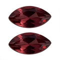 Orissa Rose Garnet Set of 2 (Mrq 5x2.5mm) 0.34 ctw Loose Gemstone - Sticky add to cart bar