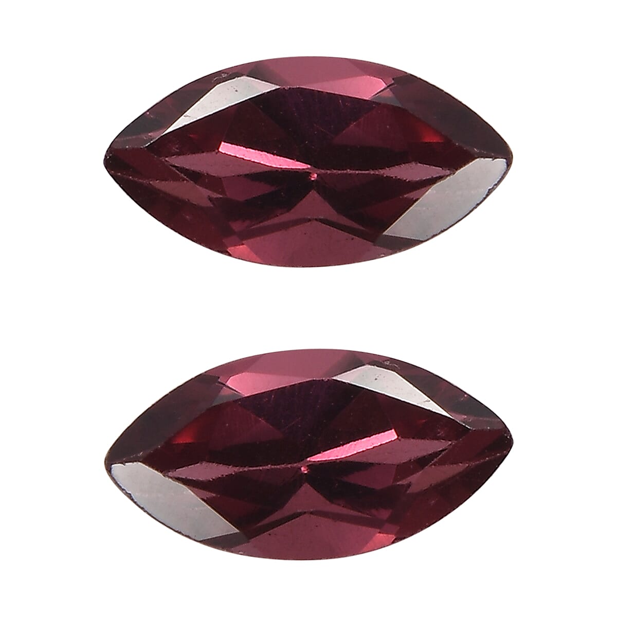 Orissa Rose Garnet Set of 2 (Mrq 6x3mm) 0.55 ctw Loose Gemstone