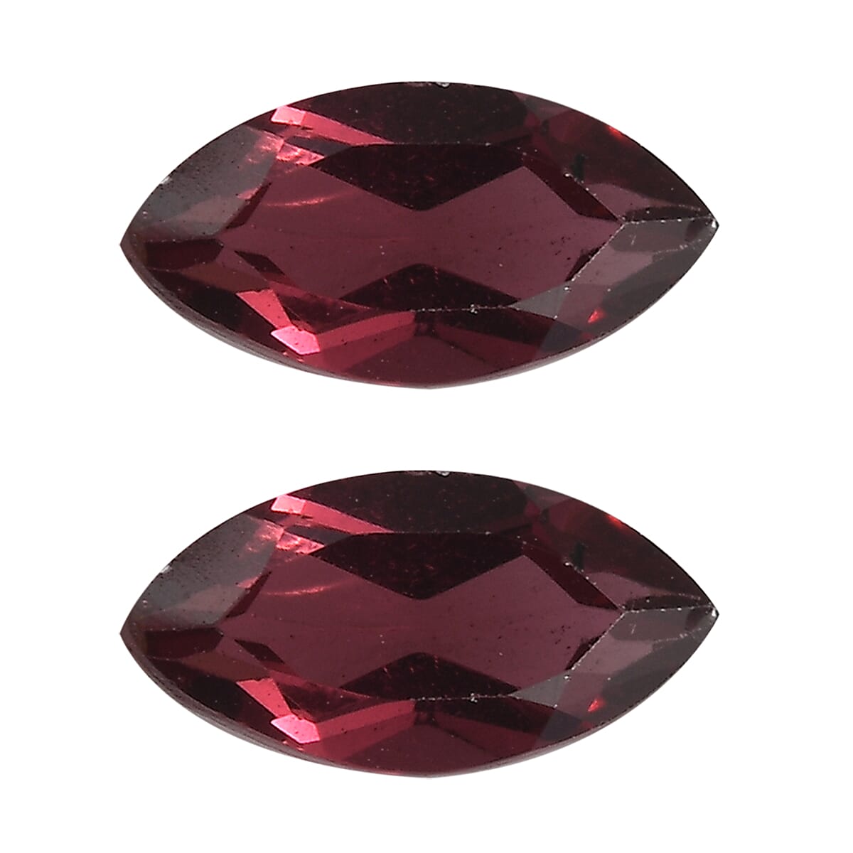 AAA Orissa Rose Garnet Set of 2 (Mrq 7x3.5mm) 0.86 ctw Loose Gemstone