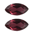 AAA Orissa Rose Garnet Set of 2 (Mrq 7x3.5mm) 0.86 ctw Loose Gemstone - Sticky add to cart bar