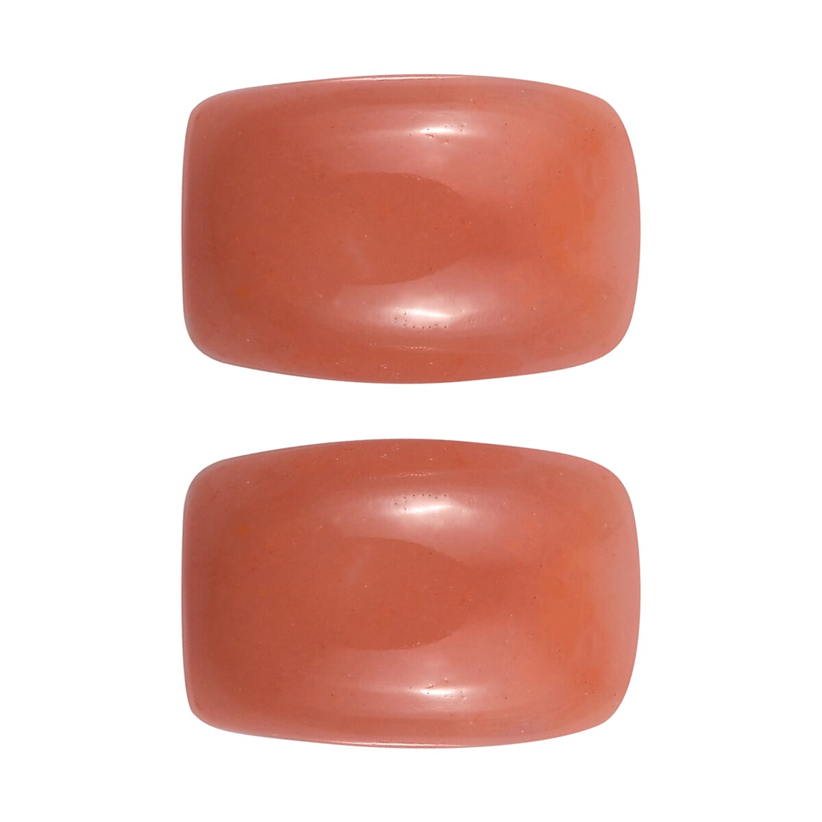 AAA Peach Opal Set of 2 (Cush 6x4mm) 0.75 ctw Loose Gemstone