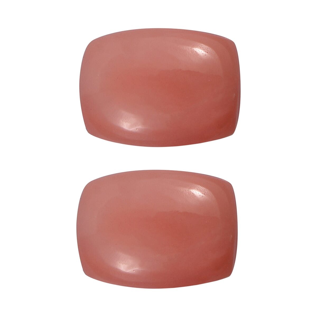 Peach Opal Set of 2 (Cush 7x5mm) 1.03 ctw  Loose Gemstone