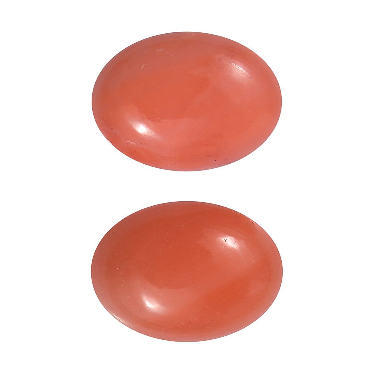 AAA Peach Opal Set of 2 (Ovl 7x5mm) 1.08 ctw Loose Gemstone