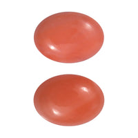 AAA Peach Opal Set of 2 (Ovl 7x5mm) 1.08 ctw Loose Gemstone