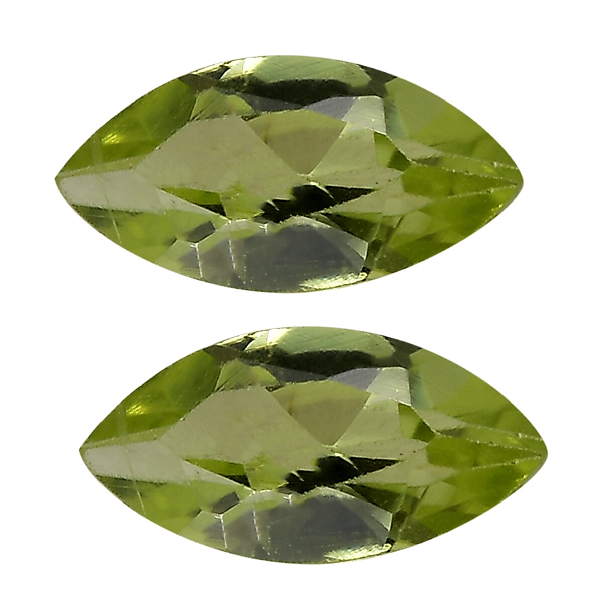 Set of 2 AA Peridot (Mrq 6x3 mm) 0.49 ctw Loose Gemstone