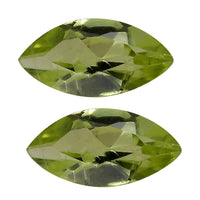 Set of 2 AA Peridot (Mrq 6x3 mm) 0.49 ctw Loose Gemstone