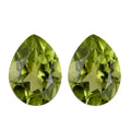 Set of 2 Peridot (Pear 7x5 mm) 1.20 ctw Loose Gemstone - Sticky add to cart bar