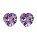 Set of 2 Rose De France Amethyst (Hrt 5 mm) Loose Gemstone 0.80 ctw Loose Gemstone - Sticky add to cart bar