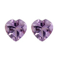 Set of 2 Rose De France Amethyst (Hrt 7 mm) 1.98 ctw Loose Gemstone - Sticky add to cart bar