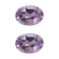 Set of 2 AA Rose De France Amethyst (Oval 7x5 mm) 1.15 ctw Loose Gemstone