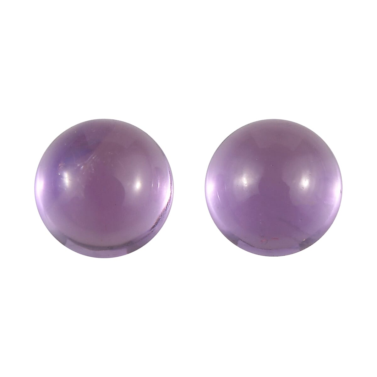 Set of 2 Rose De France Amethyst (Rnd 5 mm) 1.09 ctw Loose Gemstone