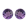 Set of 2 Rose De France Amethyst (Rnd 5 mm) 0.82 ctw Loose Gemstone - Sticky add to cart bar