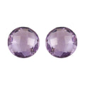 Set of 2 AA Rose De France Amethyst (Rnd 6 mm) 1.36 ctw Loose Gemstone - Sticky add to cart bar