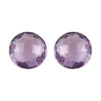 Set of 2 AA Rose De France Amethyst (Rnd 6 mm) 1.36 ctw Loose Gemstone