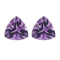 Set of 2 Rose De France Amethyst (Trl 5 mm) 0.71 ctw Loose Gemstone - Sticky add to cart bar