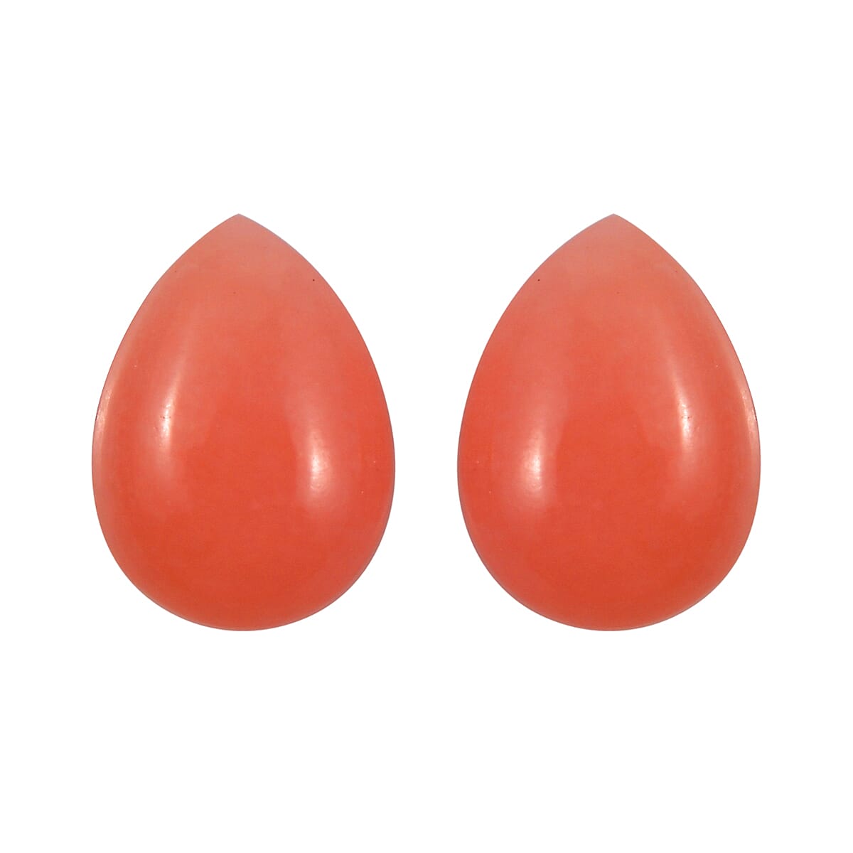 Set of 2 Peruvian Pink Opal (Pear 7x5 mm) 1.13 ctw Loose Gemstone