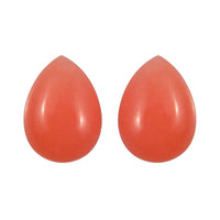 Set of 2 Peruvian Pink Opal (Pear 7x5 mm) 1.13 ctw Loose Gemstone