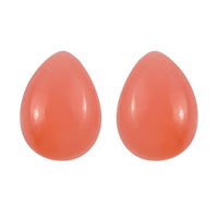 Set of 2 AA Peruvian Pink Opal (Pear 7x5 mm) 1.19 ctw Loose Gemstone