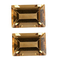 Brazilian Citrine Set of 2 (Bgt 6x4 mm) 0.94 ctw Loose Gemstone - Sticky add to cart bar