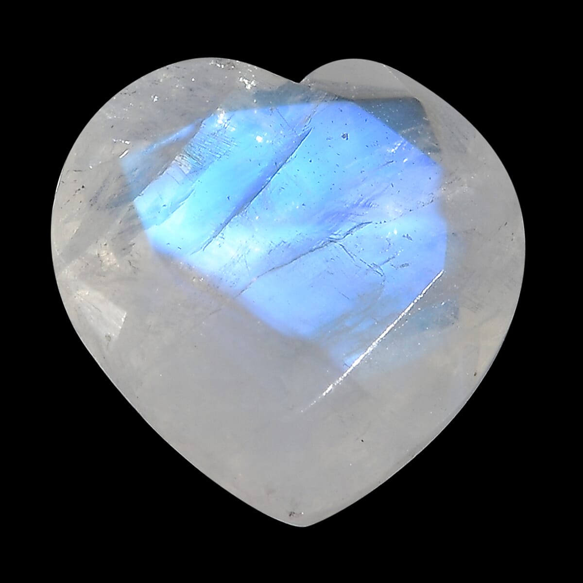 Rainbow Moonstone (Hrt 9 mm) 2.20 ctw Loose Gemstone