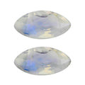 AAA Rainbow Moonstone Set of 2 (Mrq 5x2.5 mm) 0.27 ctw Loose Gemstone - Sticky add to cart bar