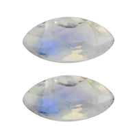 AAA Rainbow Moonstone Set of 2 (Mrq 5x2.5 mm) 0.27 ctw Loose Gemstone