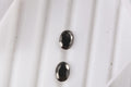Set of 2 Elite Shungite (Oval 7x5 mm) 0.84 ctw Loose Gemstone - Sticky add to cart bar