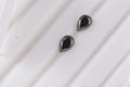 Set of 2 Elite Shungite (Pear 6x4 mm) 0.41 ctw Loose Gemstone - Sticky add to cart bar