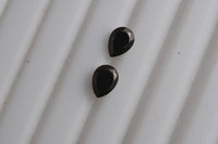Set of 2 Elite Shungite (Pear 7x5 mm) 0.67 ctw Loose Gemstone