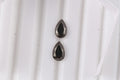 Set of 2 Elite Shungite (Pear 8x5 mm) 0.78 ctw Loose Gemstone - Sticky add to cart bar