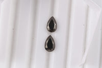 Set of 2 Elite Shungite (Pear 8x5 mm) 0.78 ctw Loose Gemstone