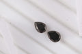 Set of 2 Elite Shungite (Pear 8x6 mm) 1.14 ctw Loose Gemstone - Sticky add to cart bar