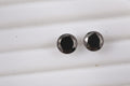 Set of 2 Elite Shungite (Rnd 7 mm) 1.47 ctw Loose Gemstone - Sticky add to cart bar