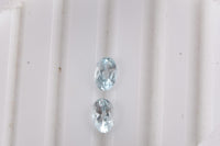 Skyblue Topaz Set of 2 (Ovl 6x4 mm) 1.07 ctw Loose Gemstone