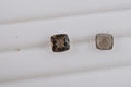 Smoky Quartz Set of 2 (Cush 5x5 mm) Loose Gemstone 1.03 ctw Loose Gemstone - Sticky add to cart bar