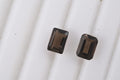 Smoky Quartz Set of 2 (Oct 7x5 mm) 1.96 ctw Loose Gemstone - Sticky add to cart bar