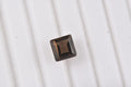 Smoky Quartz (Sqr 7 mm) 1.57 ctw Loose Gemstone - Sticky add to cart bar